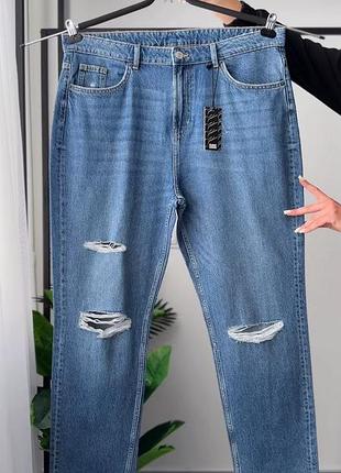 Джинсы straight с высокой посадкой от fabrik