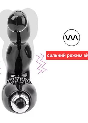 Массажер простати с вібрацію чорний 5