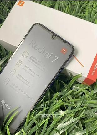 Смартфони xiaomi redmi 7 4/64gb global black +чохол+захисне скло новий