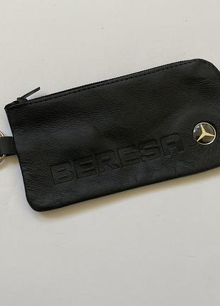 Кожаная ключница mercedes benz чехол для ключей мерседес чёрного цвета