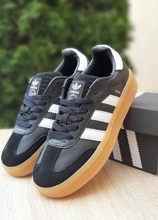 Adidas samba xlg | шкіра-замш | кросівки жіночі adidas