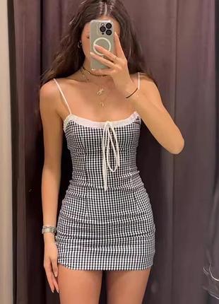 Сукня в клітинку zara розмір xs нова з бірками
