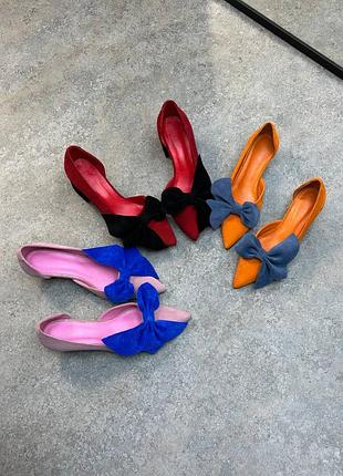 Туфли женские с бантом