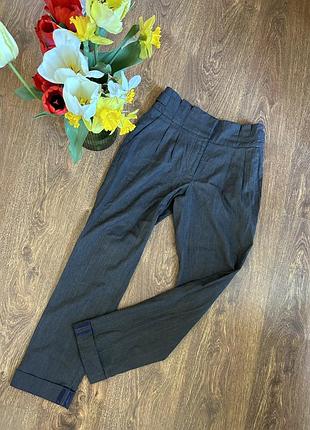 Брюки темно сіро коричневі