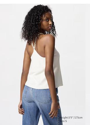 Uniqlo майка крепова з бра