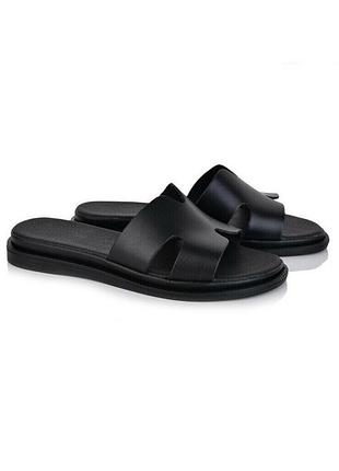 Шльопанці з натуральної шкіри ч189-1