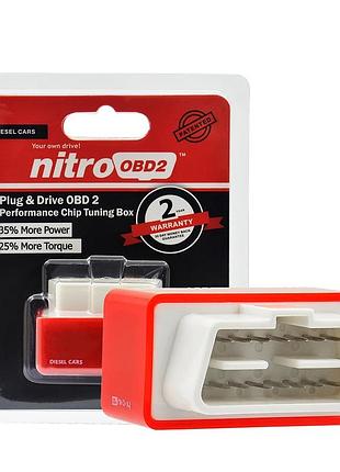 Чип-тюнинг nitro obd2 chip tuning box бензин / дизель атво, для увеличения мощности до 35% и крутяще 2