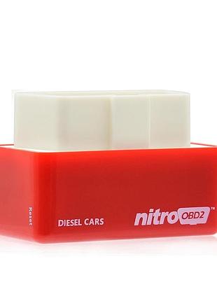Чип-тюнинг nitro obd2 chip tuning box бензин / дизель атво, для увеличения мощности до 35% и крутяще 6