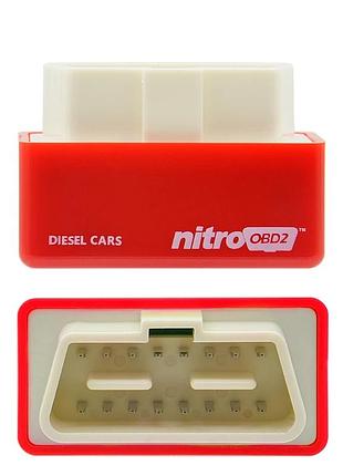 Чип-тюнинг nitro obd2 chip tuning box бензин / дизель атво, для увеличения мощности до 35% и крутяще 8