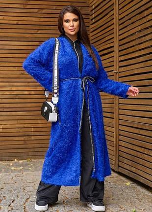 Шубка -кардиган
размер универсальный : 48-60
размер универсальный : 62-72