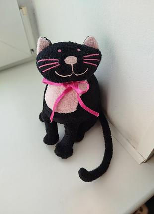 М'яка іграшка кіт котик маленький чорний мягкая игрушка кот с длинным хвостом