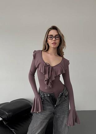 Боді з рюшами4 фото