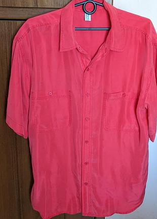 Рубашка шелк винтаж