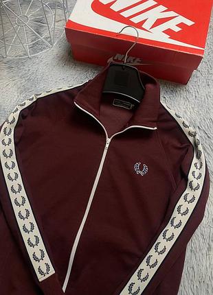 Продам винтажная мужская олимпийка на лампасах кэжуал фред fred perry бордовая