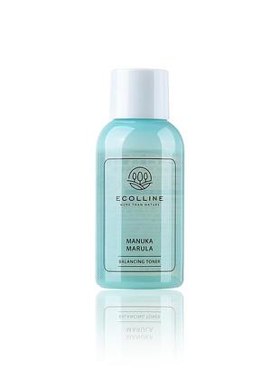 Мініатюра балансувального тонеру з медом манука та олією марули ecolline manuka marula 50мл