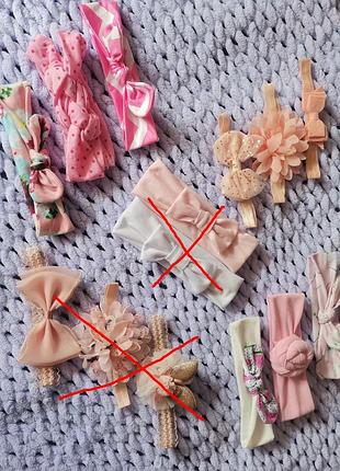 Пов'язки дитячі на голову (0-12 міс.)