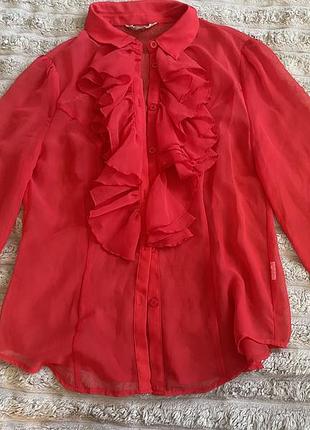 Блузка шифон волани