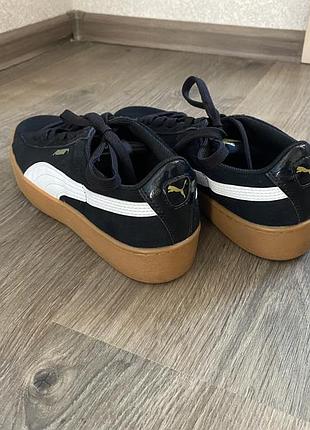 Puma жіночі кросівки vikky platform black gum білі 363287-105 фото