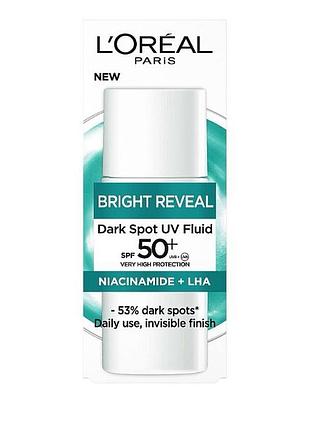 Loreal paris bright reveal флюїд для обличчя spf 50+