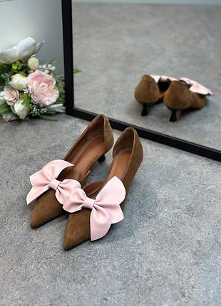 Туфли женские с бантиком