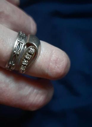 Кольцо серебро