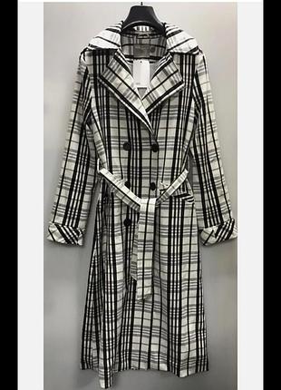 Тренч в клетку asos