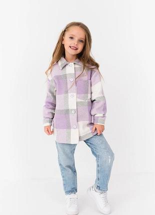 Детская теплая рубашка на девочку