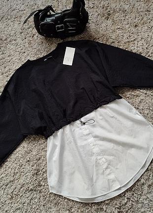 Сорочка-блуза комбінована pitón