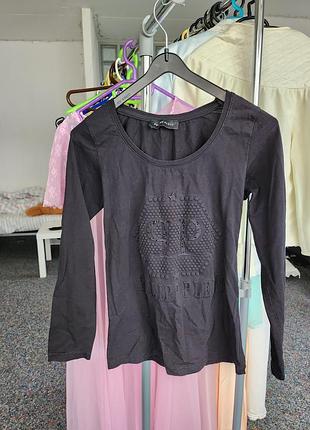 Вінтажна кофта philipp plein лонгслів кофточка philip ретростатика готична водолазка y2k