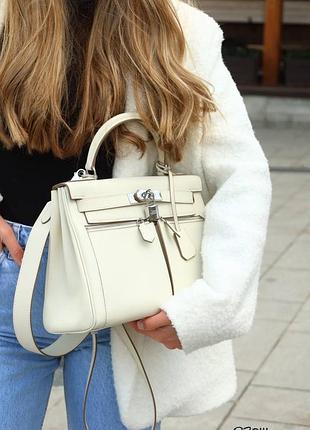 Сумка келлі  2 ремінця шкіра