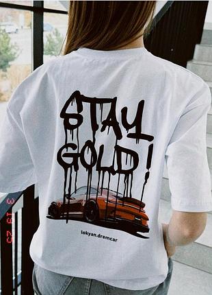 Жіноча футболка stay gold
