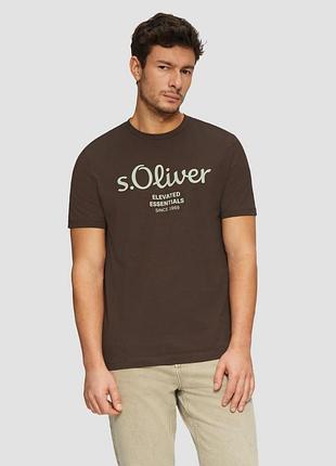 Шоколадна чоловіча футболка soliver