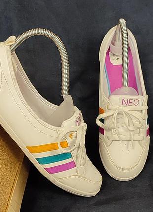 (9) женские мокасины, кеды adidas neo. размер 40 2/3 стельки 25, 5 см.