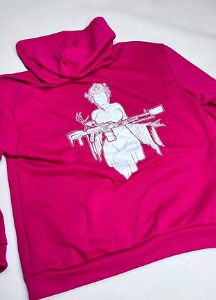 Малинове худі oversize | streetwear весна 2025 | ультра якість