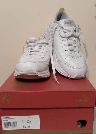 Жіночі кросівки puma cilia mode 
white-silver