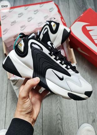 Nike zoom 2k white black кроссовки мужские найк зум кроссовки кроссовки