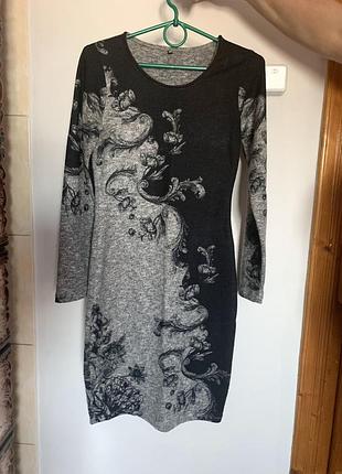 Сукня  чорно сіра плаття платье