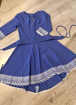 Плаття синє сукня синяя zara bershka h&m