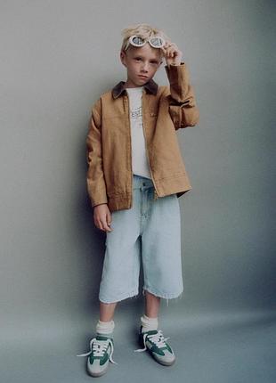 Оверсайз шорти карго zara, колекція 2025, на 128 см