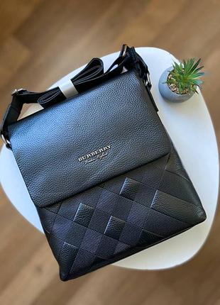 Чоловіча шкіряна сумка burberry