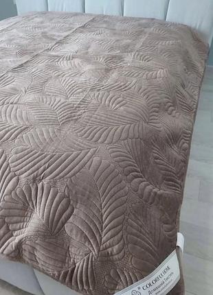 Велюровое покрывало евро отличного качества (разные цвета)