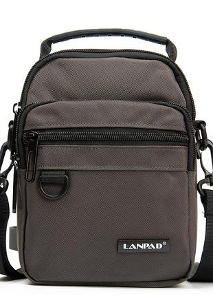Сумка чоловіча планшет нейлон lanpad 82078 grey