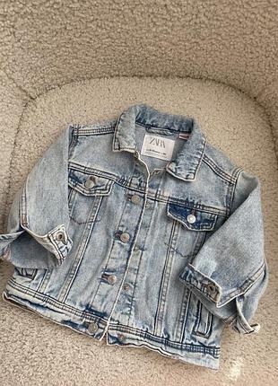 Джинсовка zara baby 9-12 м