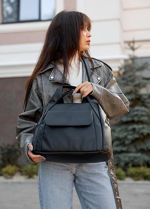 Жіноча спортивна сумка sambag vogue bkt - чорна
