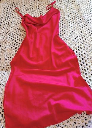 Атласный пеньюар платье