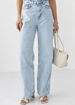 Прямі широкі жіночі джинси