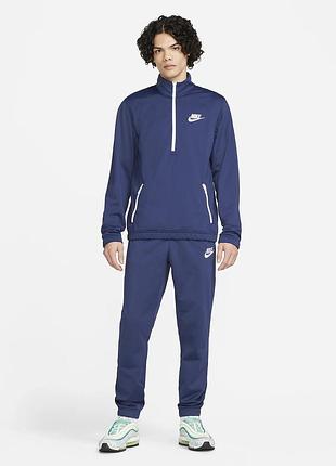 Спортивный костюм nike Blue nk club pk trk suit basic (xs по 4xl) (dm6845-410)