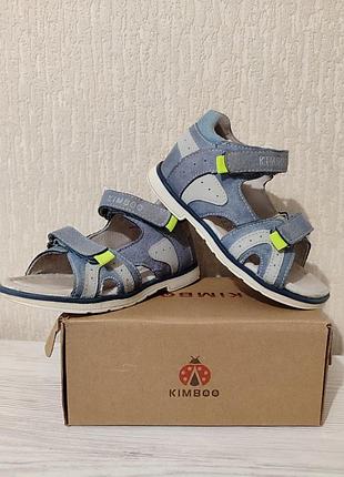 Дитячі босоніжки сандалі kimboo 26 розм 15.5 - 17 см натуральна замша