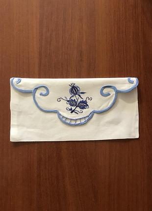 Конверт з вишивкою 13*26см котон
