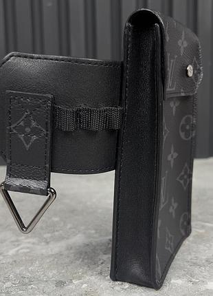 Louis vuitton monogram belt bag eclipse utility pounch 35 mm crossbody сумка на пояс оригинал 7